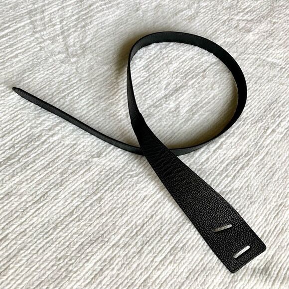 New Fashion Refined Black Pebble Leather Belt main image 12